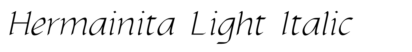 Hermainita Light Italic